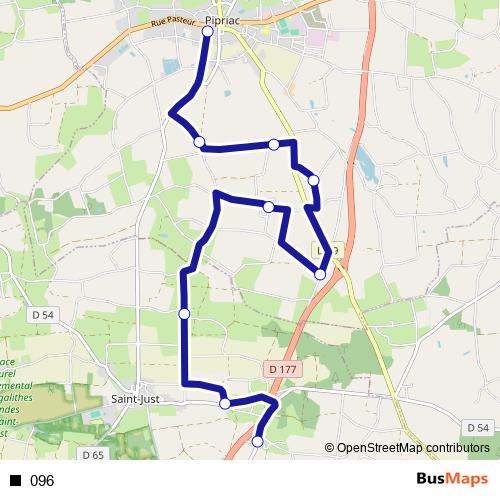 096 bus Line Map