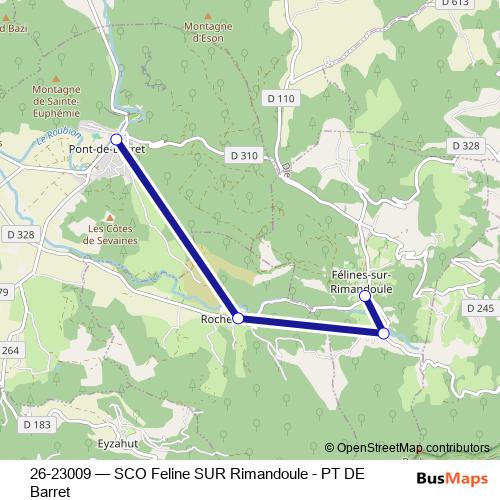 26-23009 bus Line Map
