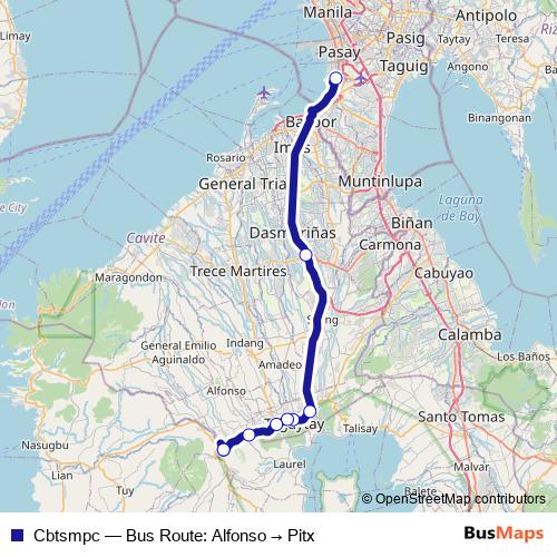 Cbtsmpc bus Line Map