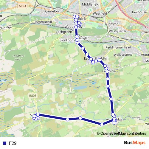 F29 bus Line Map