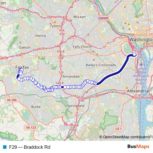 F29 bus Line Map