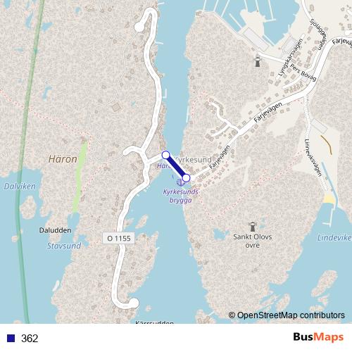362 ferry Line Map