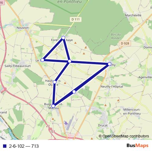 2-6-102 bus Line Map