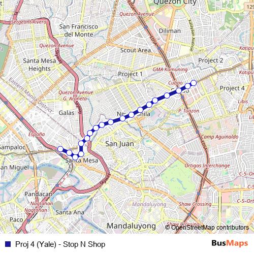 Proj 4 (Yale) - Stop N Shop bus Line Map