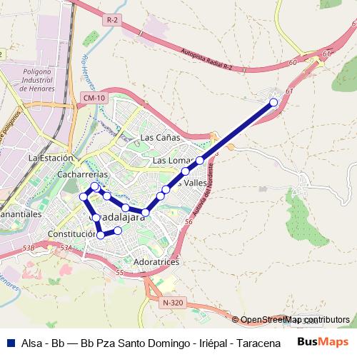 Alsa - Bb bus Line Map