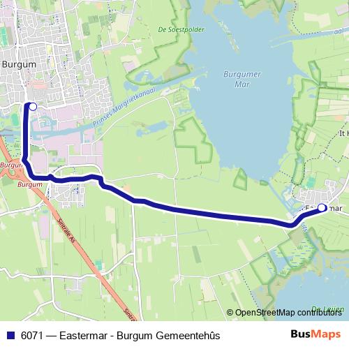 6071 bus Line Map