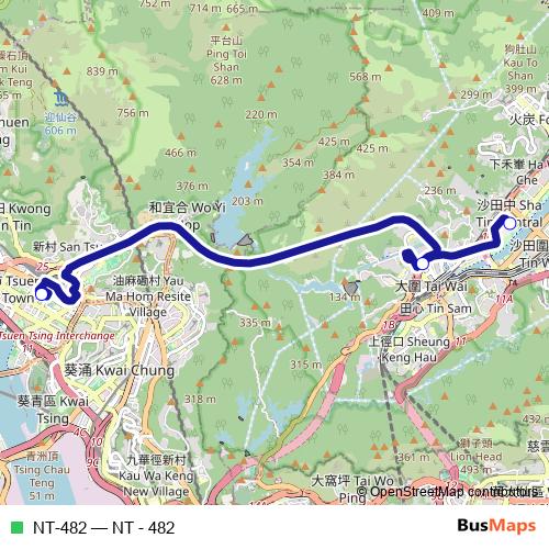 NT-482 bus Line Map