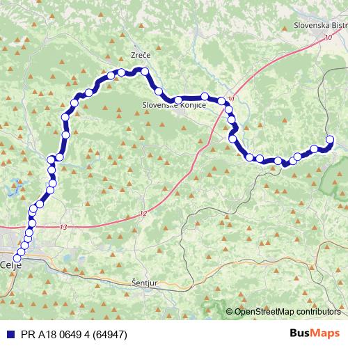 PR A18 0649 4 (64947) bus Line Map