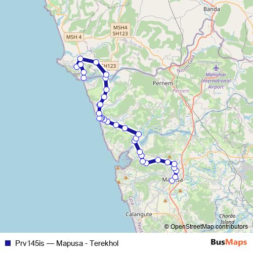 Prv145is bus Line Map