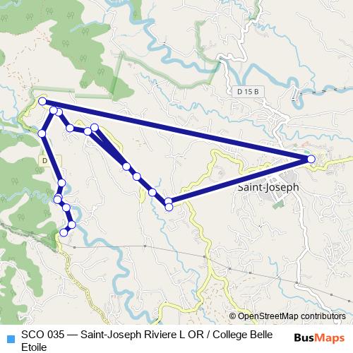 SCO 035 bus Line Map