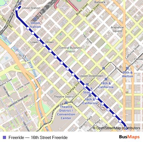 Freeride bus Line Map