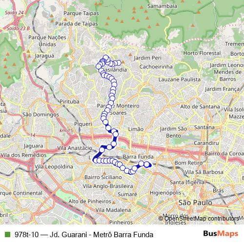 978t-10 bus Line Map