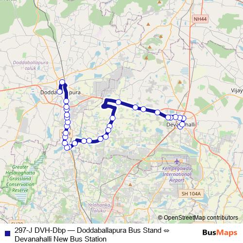297-J DVH-Dbp bus Line Map