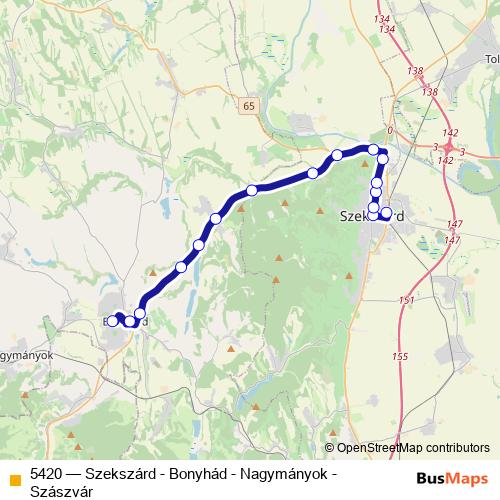 5420 bus Line Map