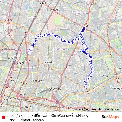 2-50 (178) bus Line Map