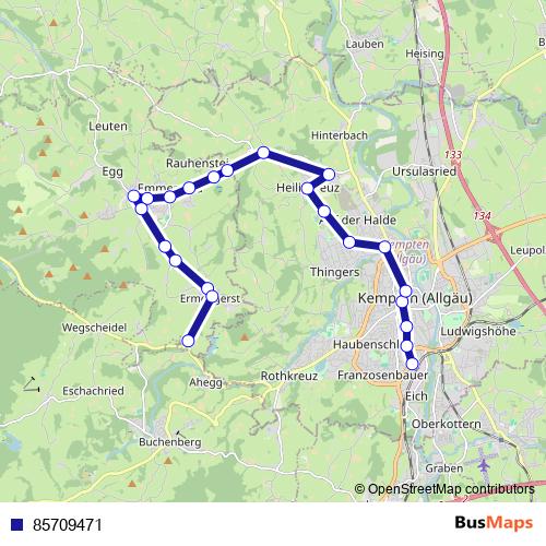 85709471 bus Line Map