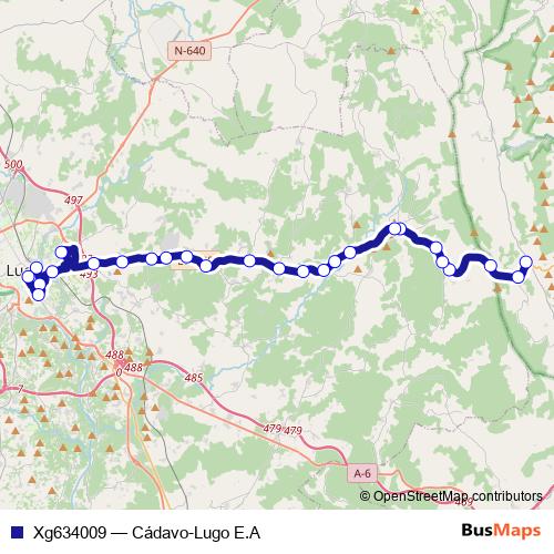 Xg634009 bus Line Map