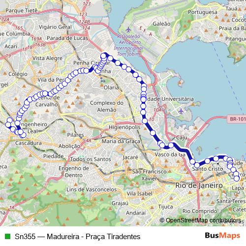 Sn355 bus Line Map