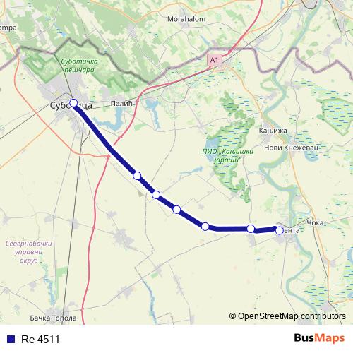 Re 4511 rail Line Map