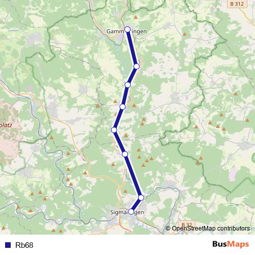 Rb68 rail Line Map