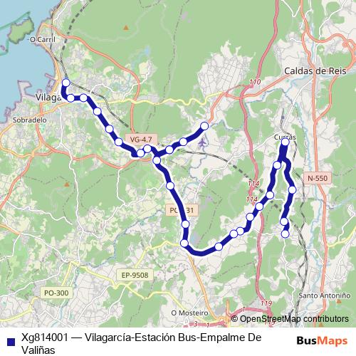 Xg814001 bus Line Map
