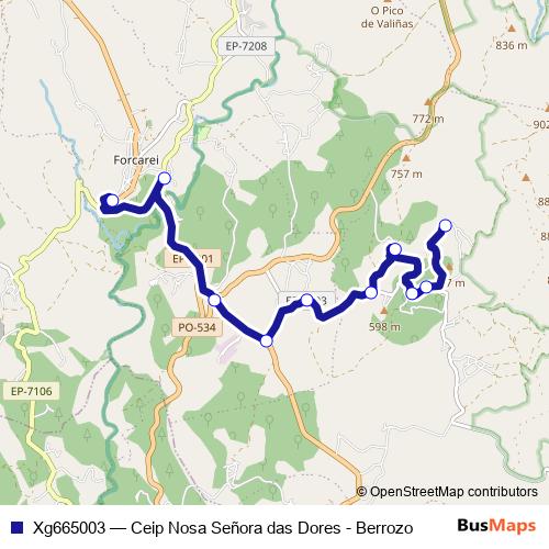 Xg665003 bus Line Map