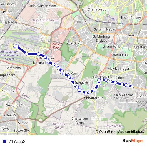 717cup2 bus Line Map