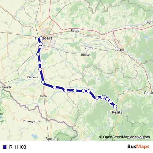 R 11100 rail Line Map