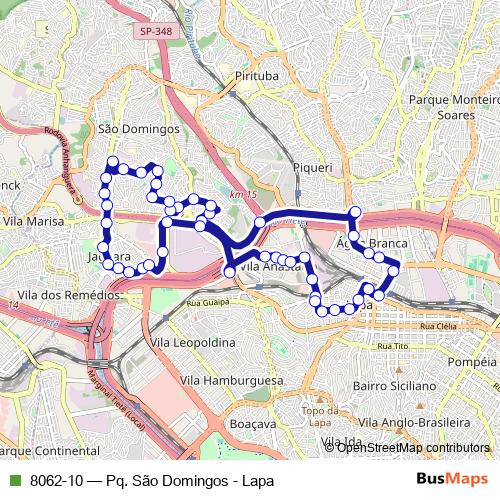 8062-10 bus Line Map