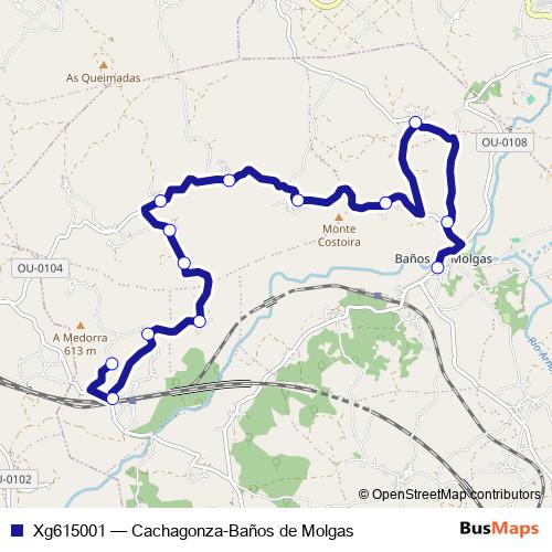 Xg615001 bus Line Map