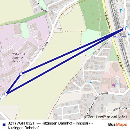 321 (VGN 8321) bus Line Map