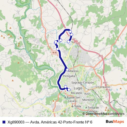Xg890003 bus Line Map