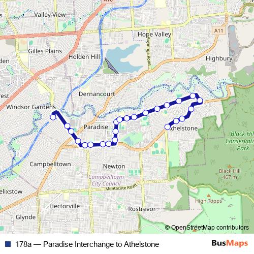 178a bus Line Map