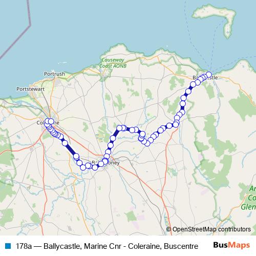 178a bus Line Map
