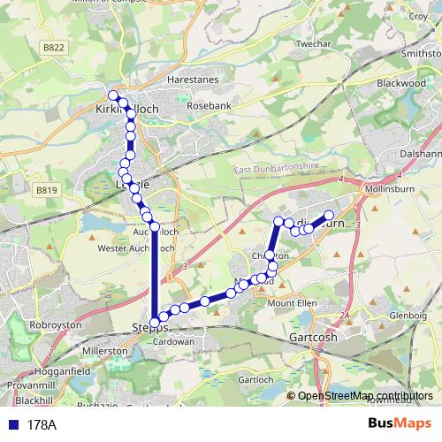 178A bus Line Map