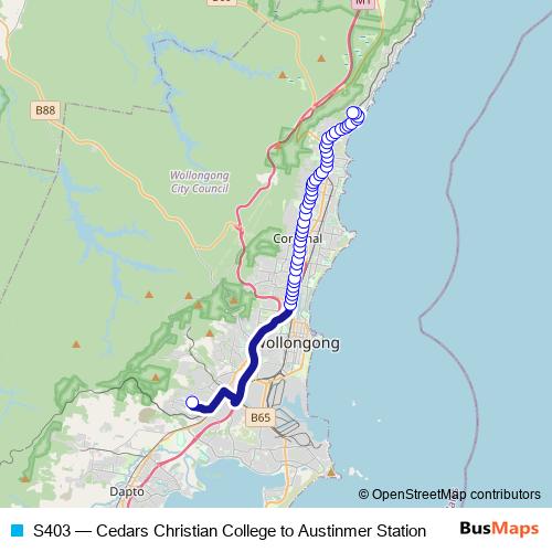 S403 bus Line Map