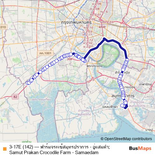 3-17E (142) bus Line Map