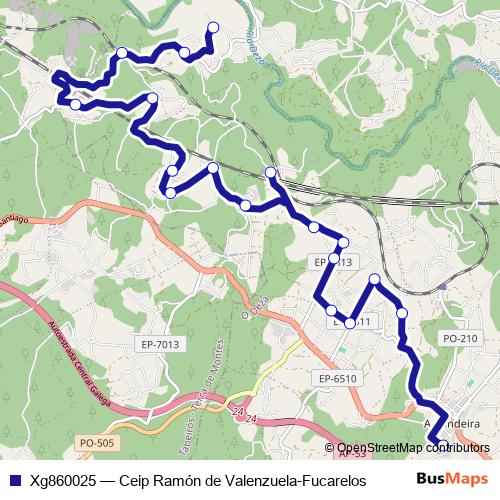 Xg860025 bus Line Map