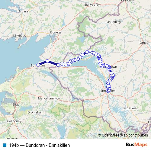 194b bus Line Map