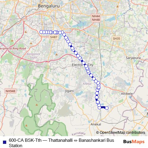600-CA BSK-Tth bus Line Map