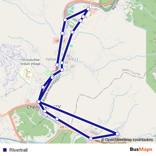 Rivertrail bus Line Map
