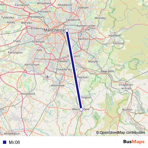 Mc08 bus Line Map