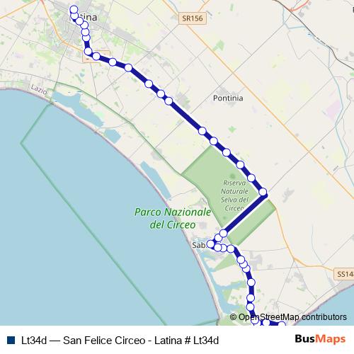Lt34d bus Line Map