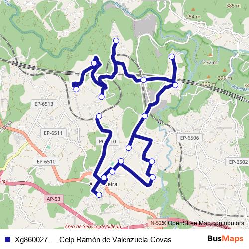 Xg860027 bus Line Map