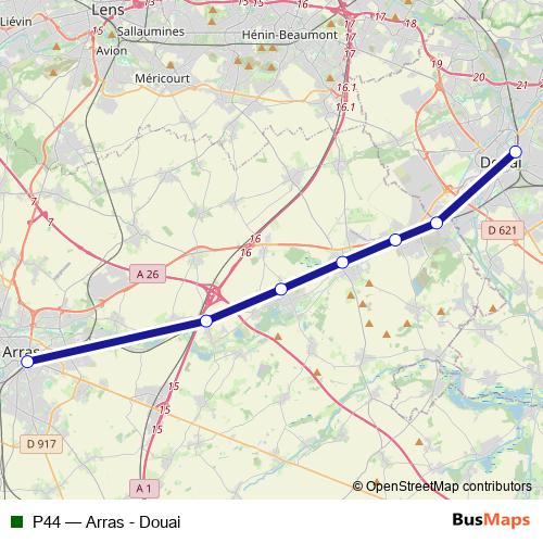 P44 rail Line Map