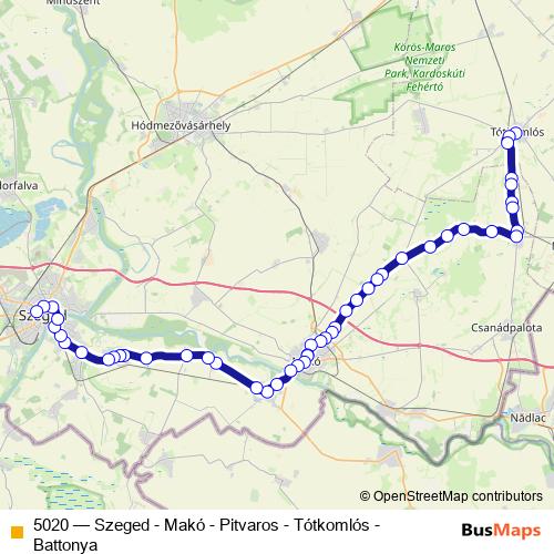 5020 bus Line Map