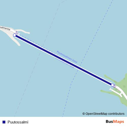 Puutossalmi ferry Line Map