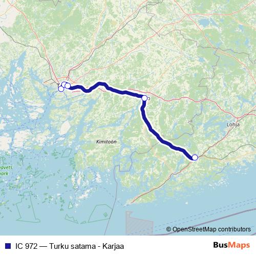 IC 972 rail Line Map