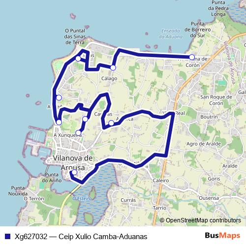 Xg627032 bus Line Map
