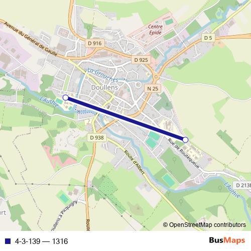 4-3-139 bus Line Map